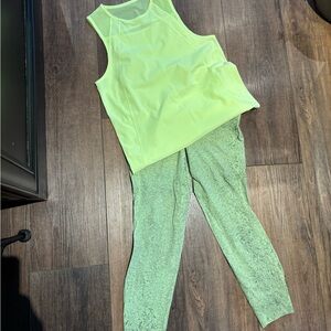 Lululemon Athletica Neon Green leggings ( pants only)